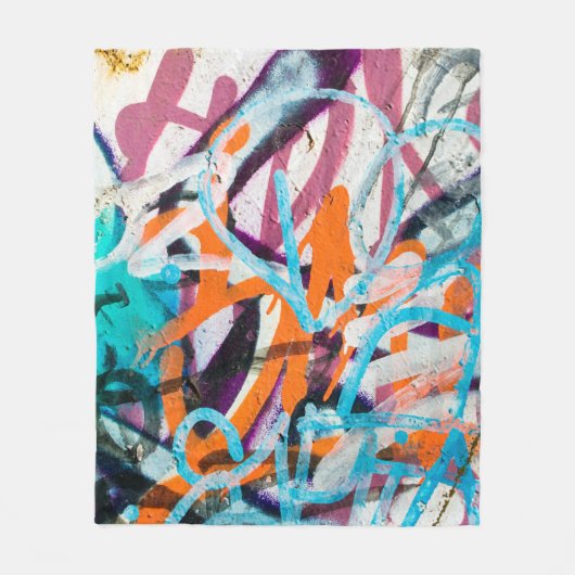 コンクリート、風化、壁擦り切れたが損傷し絵を描た。グルン フリースブランケット (正面)