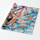 コンクリート、風化、壁擦り切れたが損傷し絵を描た。グルン ラッピングペーパー (アンロールド)