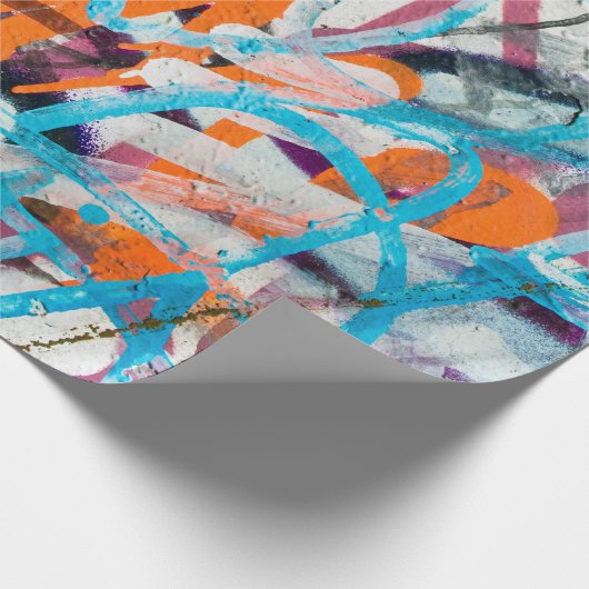 コンクリート、風化、壁擦り切れたが損傷し絵を描た。グルン ラッピングペーパー (角)