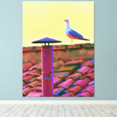 コンクレーブの午後のカモメ キャンバスプリント (インサイチュ (ウッドフロア))