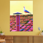 コンクレーブの午後のカモメ キャンバスプリント (インサイチュ (リビング))