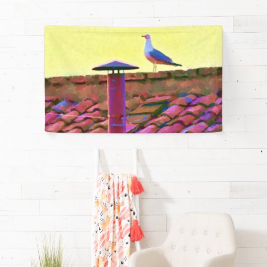 コンクレーブの午後のカモメ 横断幕 (インサイチュ)