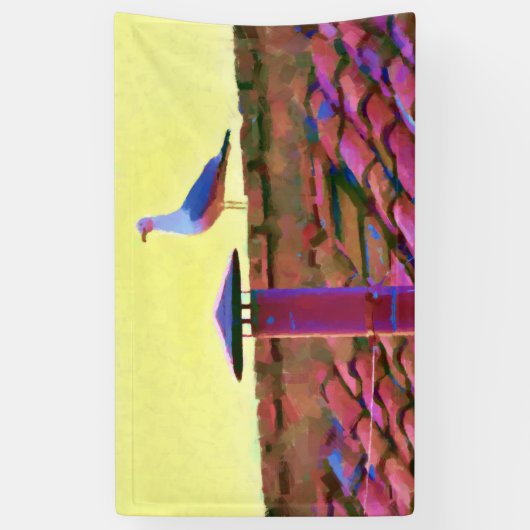 コンクレーブの午後のカモメ 横断幕 (縦)