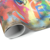 コンク数々のリート壁の落書き ラッピングペーパー (ロールコーナー)