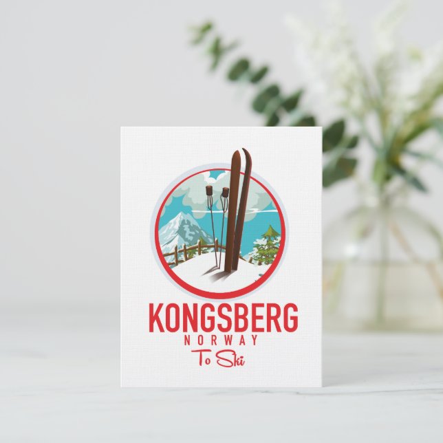 コングスベルグ ノルウェー スキーのロゴ (スタンド正面)