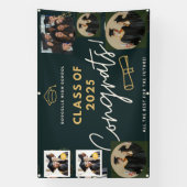 コングパーソナライズされたレート開花卒業旗 横断幕 (縦)