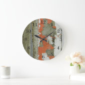 コングランジクリ絵を描ート壁の皮剥きオレンジ ラージ壁時計 (ホーム)