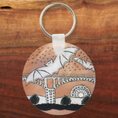 コングレスアベニューこうもり キーホルダー (正面)