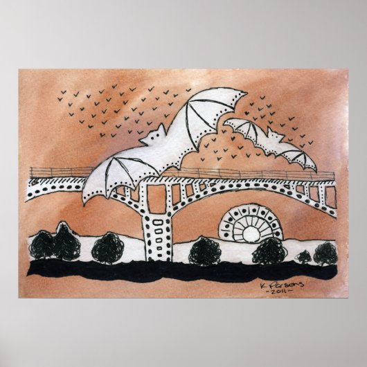 コングレスアベニューこうもり ポスター (正面)