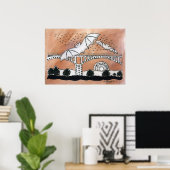 コングレスアベニューこうもり ポスター (ホームオフィス)