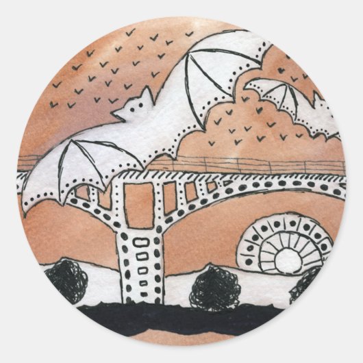 コングレスアベニューこうもり ラウンドシール (正面)