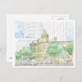 コングレス・アベ。アットフォース通り、オースティン、テキサス州 ポストカード (正面/裏面)