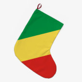 コング共和国の旗 ラージクリスマスストッキング (正面 (吊り時))