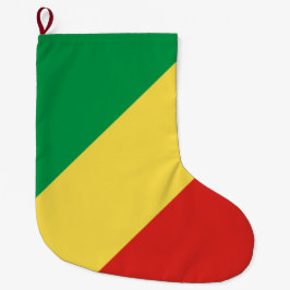 コング共和国の旗 ラージクリスマスストッキング