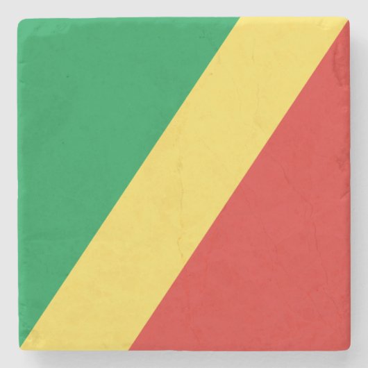 コング共和国旗 ストーンコースター (正面)