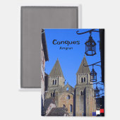 コンケス村のサントフォイ修道院 マグネット (正面/裏面)