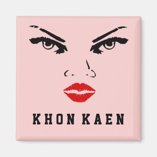 コンケン、タイ人女性 マグネット (正面)