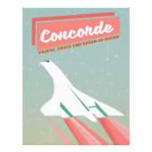 コンコルデヴィンテージ旅行ポスター フォトプリント            (正面)