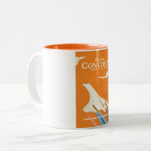 コンコルドを飛ぶ ツートーンマグカップ (正面左)