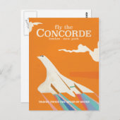 コンコルドを飛ぶ ポストカード (正面/裏面)