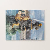 コンコルド広場の海洋噴水 - パリ ジグソーパズル (横)