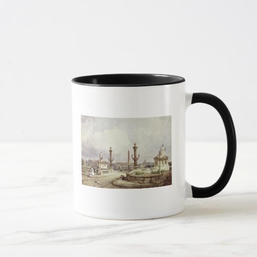 コンコルド広場、c.1837 マグカップ (右)