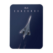 コンコルド旅行のポスターを飛ぶ マグネット (縦)