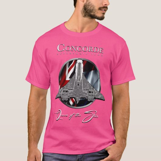 コンコルド超音速英国伝説的フランスのエアロ Tシャツ (正面)