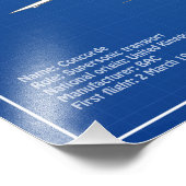 コンコルド – 飛行機の設計図スケッチ計画ABD フォトプリント            (角)