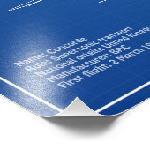 コンコルド – 飛行機の設計図スケッチ計画AD フォトプリント            (角)