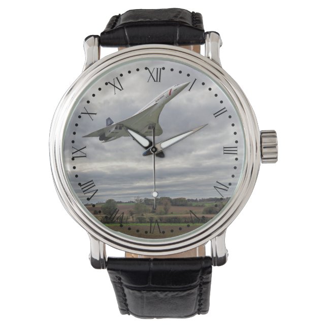 コンコルド – 高速走 – ローマンダイヤル時計 腕時計 (正面)