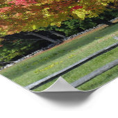 コンコードの近くの秋の色の赤い楓の木 ポスター (角)