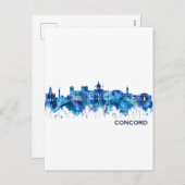 コンコードニューハンプシャースカイラインブルー シーズンポストカード (正面/裏面)