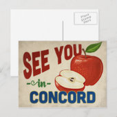 コンコード カリフォルニア アップル - ヴィンテージ トラベル ポストカード (正面/裏面)