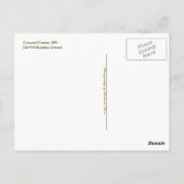 コンコード センター ポストカード (裏面)