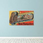 コンコード、ニューハンプシャー州 – 大きな文字のシーン キャンバスプリント (インサイチュ (ウッドフロア))