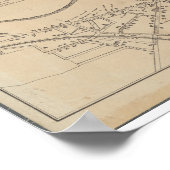 コンコードMA歴史地図1875 ポスター (角)