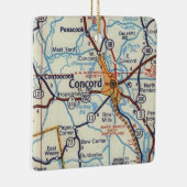 コンコードNHヴィンテージマップ セラミックオーナメント (右)