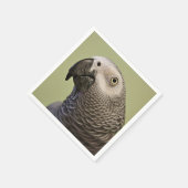 コンゴお洒落アフリカグレイ スタンダードカクテルナプキン (角)