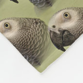 コンゴお洒落アフリカ灰色オウム フリースブランケット (角)