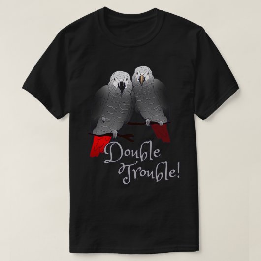 コンゴとティムネアフリカグレイ Tシャツ (デザイン正面)