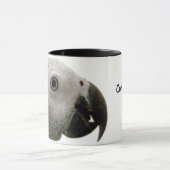 コンゴのアフリカ灰色のマグ マグカップ (中央)