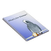 コンゴのアフリカ灰色の夕食のノート ノートブック (右側)