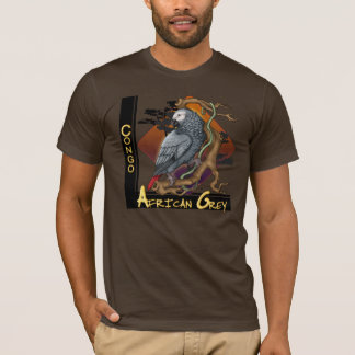 コンゴのアフリカ灰色のTシャツ Tシャツ