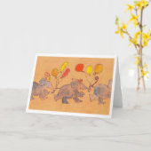 コンゴのコンガ カード (黄色い花)