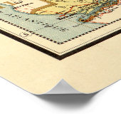 コンゴの地図（1896年） ポスター (角)