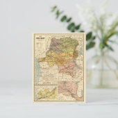 コンゴの地図(1896年) ポストカード (スタンド正面)