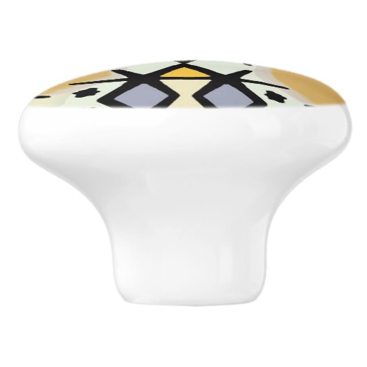 コンゴの宝石-陶器の引き手 セラミックノブ (側面)