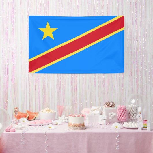 コンゴの旗 横断幕 (パーティー)