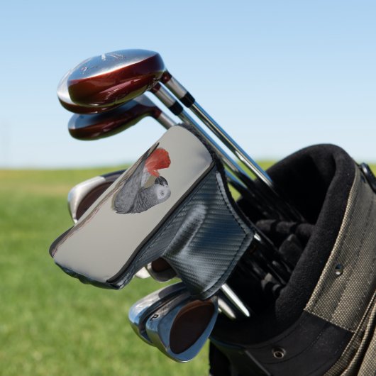 コンゴアフリカ灰色オウムの尾翼 ゴルフヘッドカバー (インサイチュ)